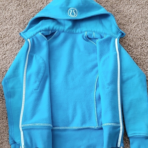 Lululemon blue scuba hoodie Size 4 - Picture 5 of 10